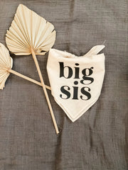 Big Sis Or Big Bro Dog Bandana Scarf For Baby Announcement Birth Announcement Maternity Photoshoot Natural Party Decoration