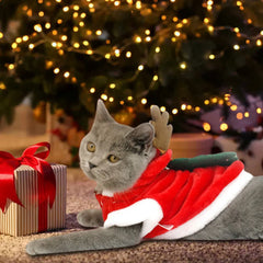 Pet Dog Christmas Clothes Costumes Winter Warm Dog Christmas Clothes Elk Pet Dog Cold Weather Coats for Small Dogs Puppy Dog Cat