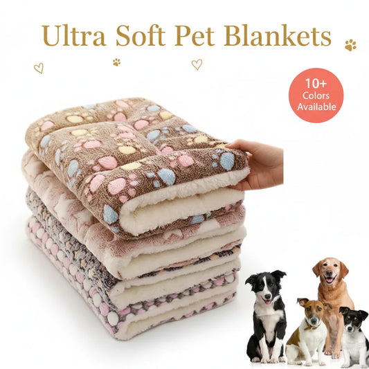 Pet Sleeping Mat Dog Bed Cat Bed Soft Hair Thickened Blanket Pad Fleece Home Washable Warm Bear Pattern Blanket Pet Supplies