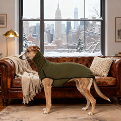 Dog Winter Coat Pajamas Onesies Turtleneck Stretch Greyhound Apparel Pet Clothes Coat Outfit for Medium, Large