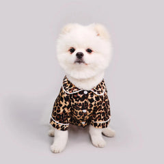 Pet Dog T Shirt Clothes - Cute Adorable Leopard & Bee & Cow Print, Lightweight Cozy Soft Homewear Outfit Pet Wear Clothes