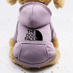 Autumn and winter sweater cowboy pocket two-legged clothes sports wind pet clothes dog cat pet clothes supplies