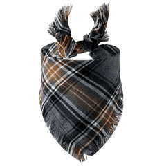 Plaid Tassel Dog Bandana Pet Triangular Scarf Pet Dog Cat Scarf Dog Supplies Photo Prop Stuff Bib Cat Puppy Accessories