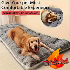 Winter Warm Thickened Multi-Size Pet Nest Pad Beds for Dogs Cats Cozy Cushion Cat Bed Mat Animals Sleeping Sofa All Seasons