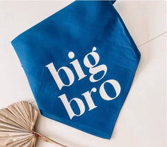 Big Sis Or Big Bro Dog Bandana Scarf For Baby Announcement Birth Announcement Maternity Photoshoot Natural Party Decoration