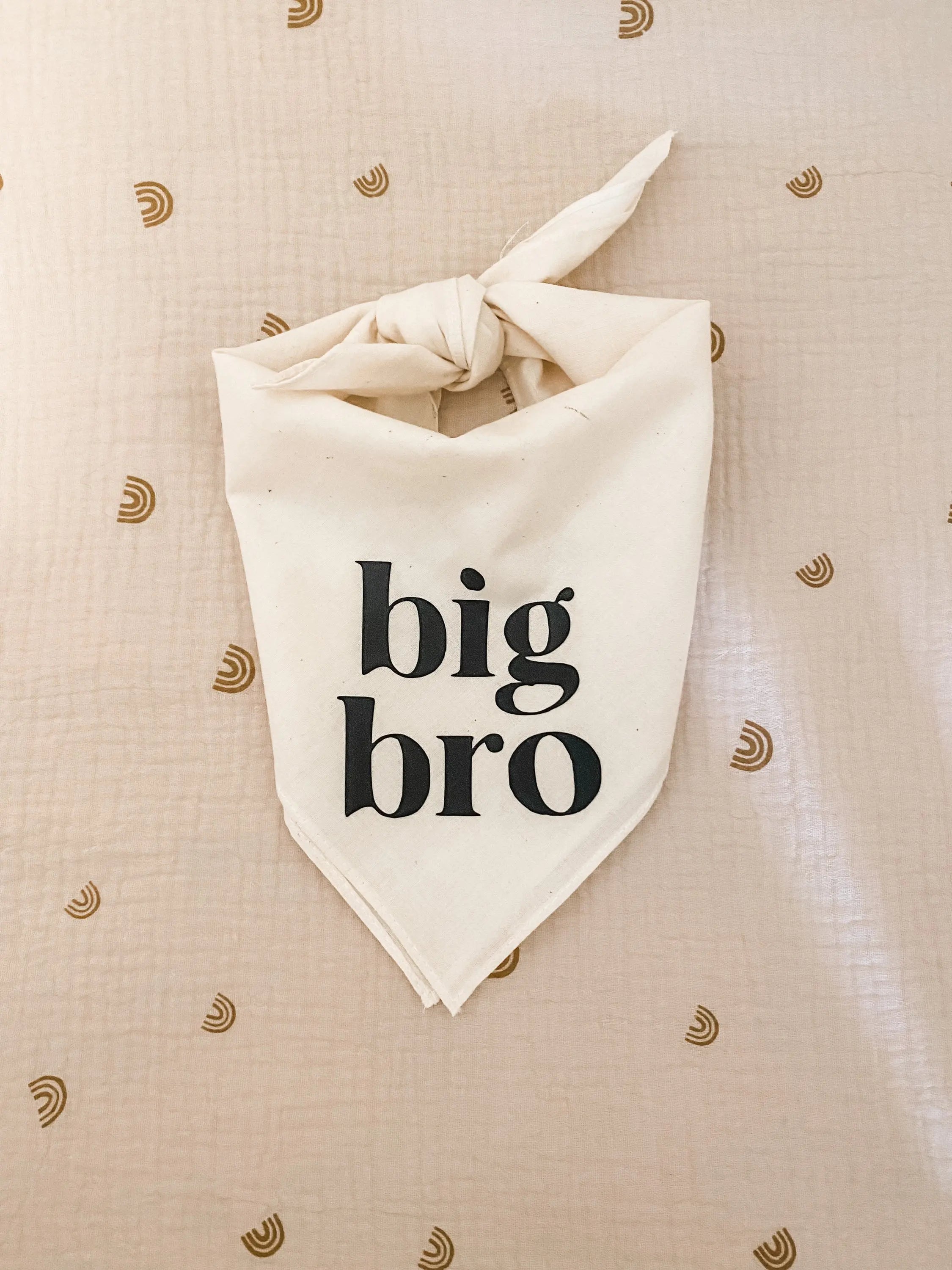 Big Sis Or Big Bro Dog Bandana Scarf For Baby Announcement Birth Announcement Maternity Photoshoot Natural Party Decoration