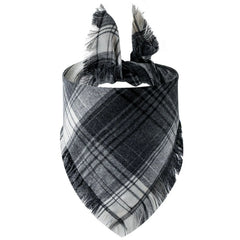 Plaid Tassel Dog Bandana Pet Triangular Scarf Pet Dog Cat Scarf Dog Supplies Photo Prop Stuff Bib Cat Puppy Accessories
