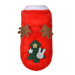 Pet Dog Christmas Clothes Costumes Winter Warm Dog Christmas Clothes Elk Pet Dog Cold Weather Coats for Small Dogs Puppy Dog Cat