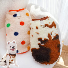 2.5-35kg 1Pc Soft Flannel French Bulldog Clothes Pajamas Warm Vests Winter Cat Coat Pet Warm Clothes For Small Medium Large Dogs