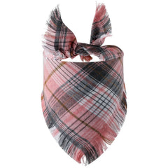 Plaid Tassel Dog Bandana Pet Triangular Scarf Pet Dog Cat Scarf Dog Supplies Photo Prop Stuff Bib Cat Puppy Accessories