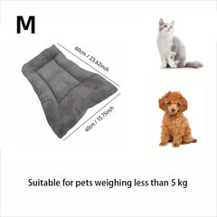 Winter Warm Thickened Multi-Size Pet Nest Pad Beds for Dogs Cats Cozy Cushion Cat Bed Mat Animals Sleeping Sofa All Seasons