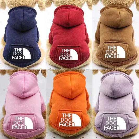 Winter Dog Hoodies Sweatshirt Jacket Warm Fashion Pet Coat Chihuahuas Bulldog Costume Puppy Pet Autumn