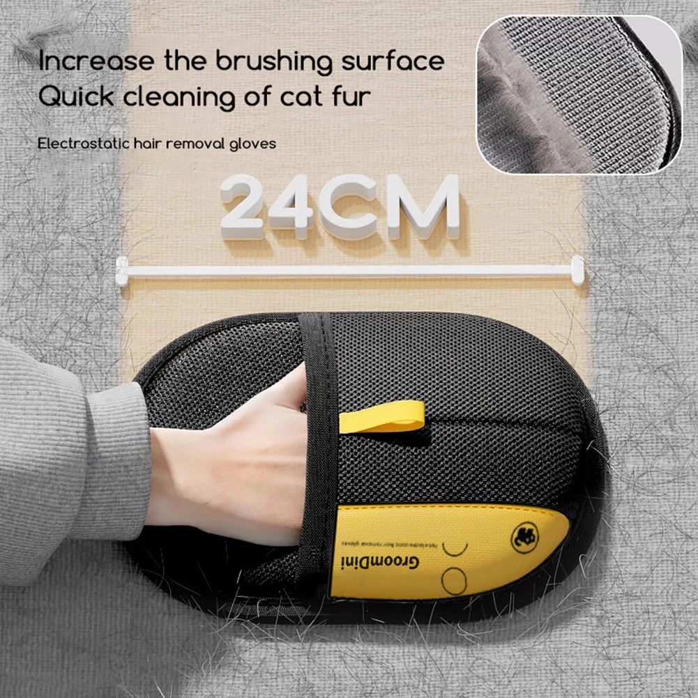 1/2/3pcs Pet Grooming Gloves Fur Catchers Hair Remover Glove Pet Supplies Static Brush For Cat Dog Accessories For Couch Sofa