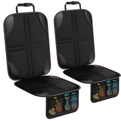 Universal Car Seat Protector for Child Baby Pet Waterproof Non-Slip Anti-Scratch Durable Auto Interior Cushion Cover with Pocket