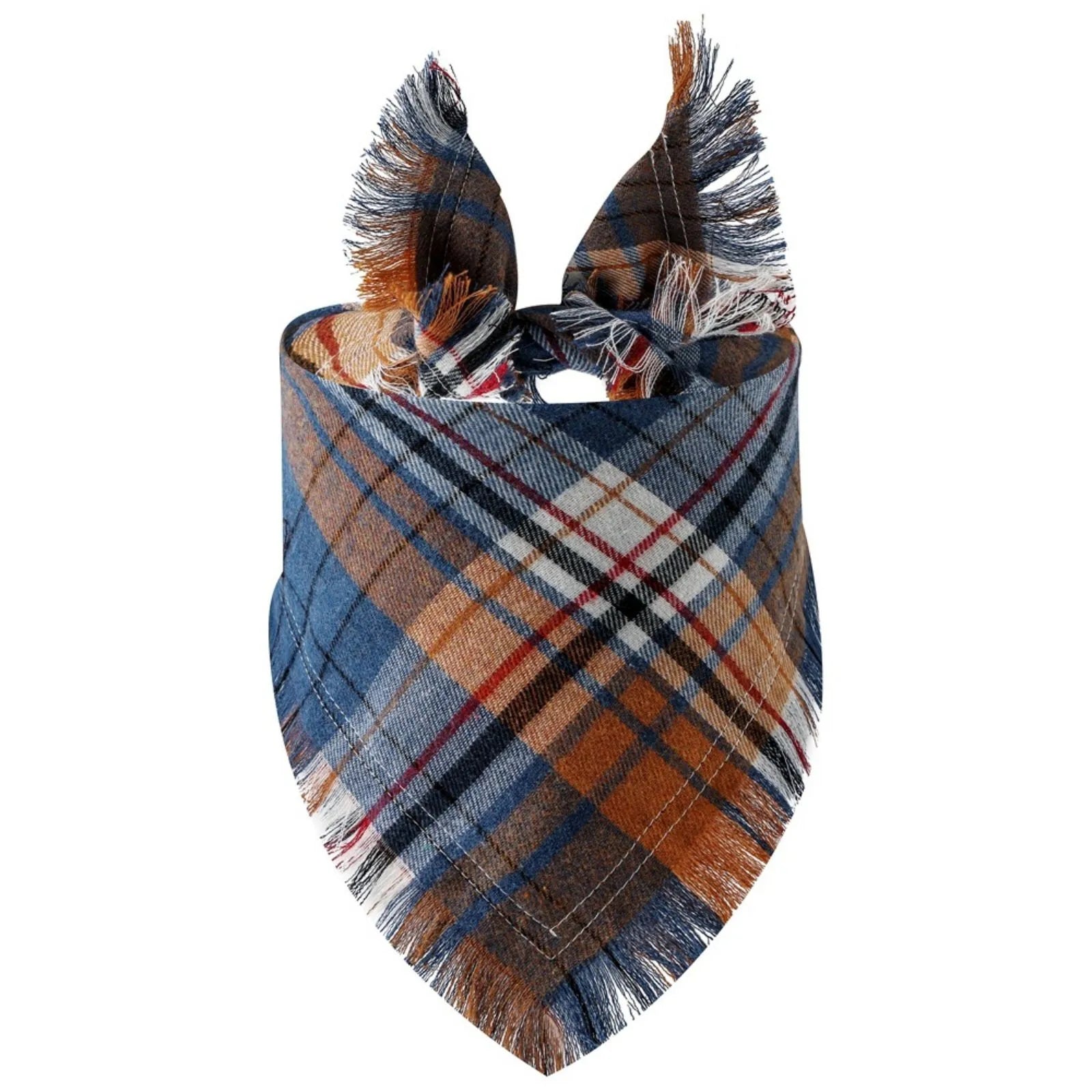 Plaid Tassel Dog Bandana Pet Triangular Scarf Pet Dog Cat Scarf Dog Supplies Photo Prop Stuff Bib Cat Puppy Accessories
