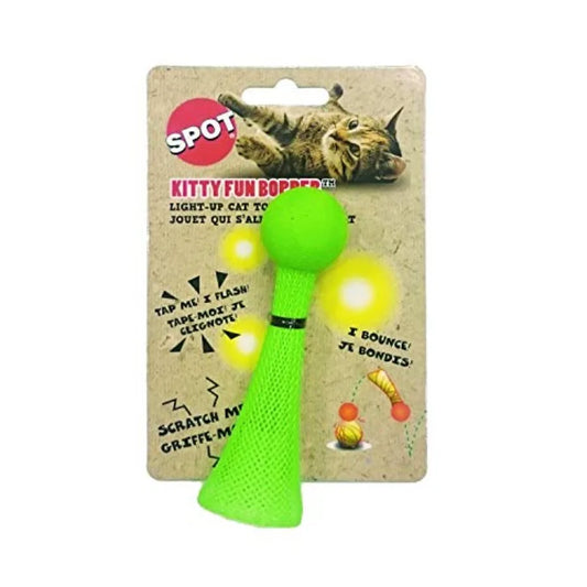 Kitty Fun Boppers Cat Toys Plain Soft Plush Material Pastel Pink Color Interactive Moving Tail Design for Indoor Cats