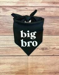 Big Sis Or Big Bro Dog Bandana Scarf For Baby Announcement Birth Announcement Maternity Photoshoot Natural Party Decoration