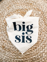 Big Sis Or Big Bro Dog Bandana Scarf For Baby Announcement Birth Announcement Maternity Photoshoot Natural Party Decoration